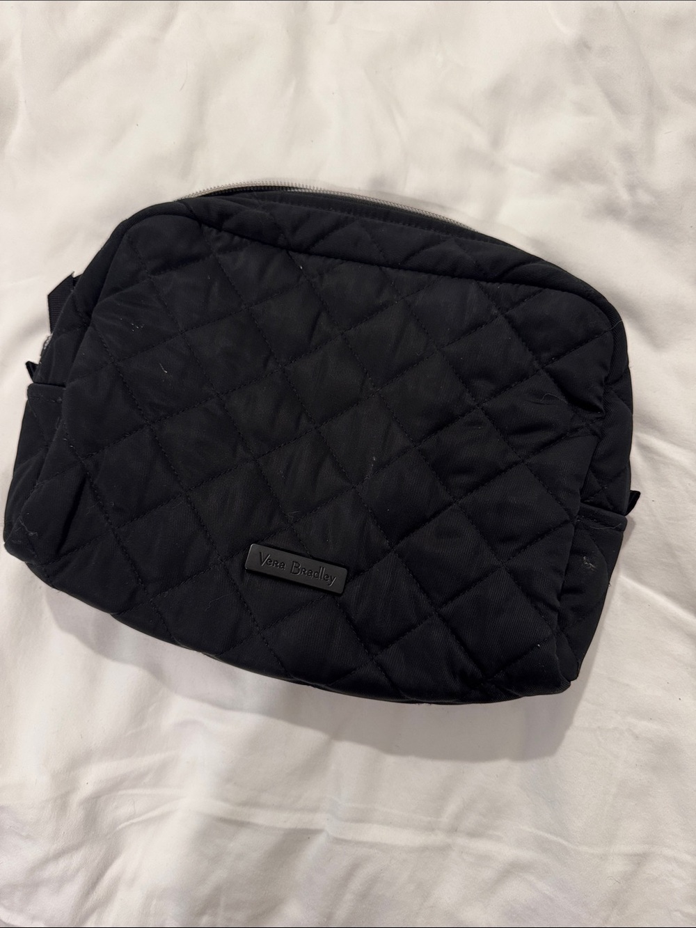 Vera Bradley Black Quilted Toiletry Pouch